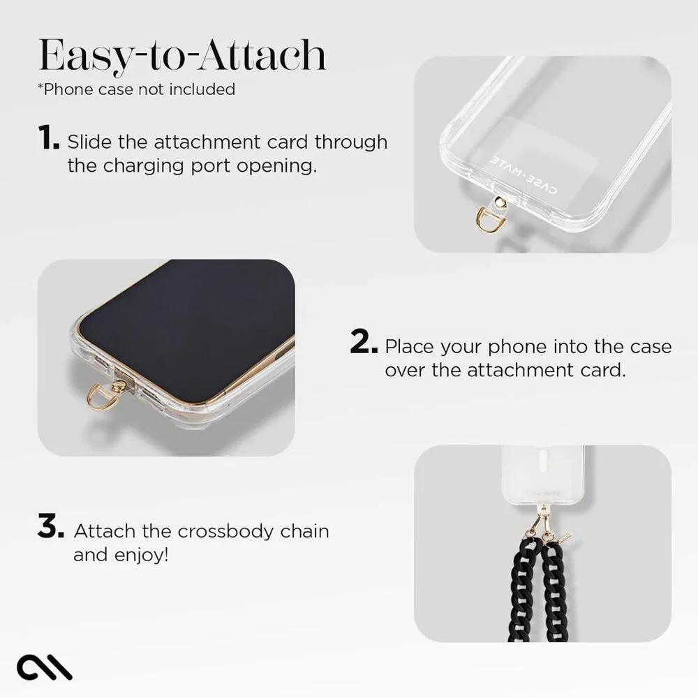 case-mate Black Chunky Chain Phone Case Strap